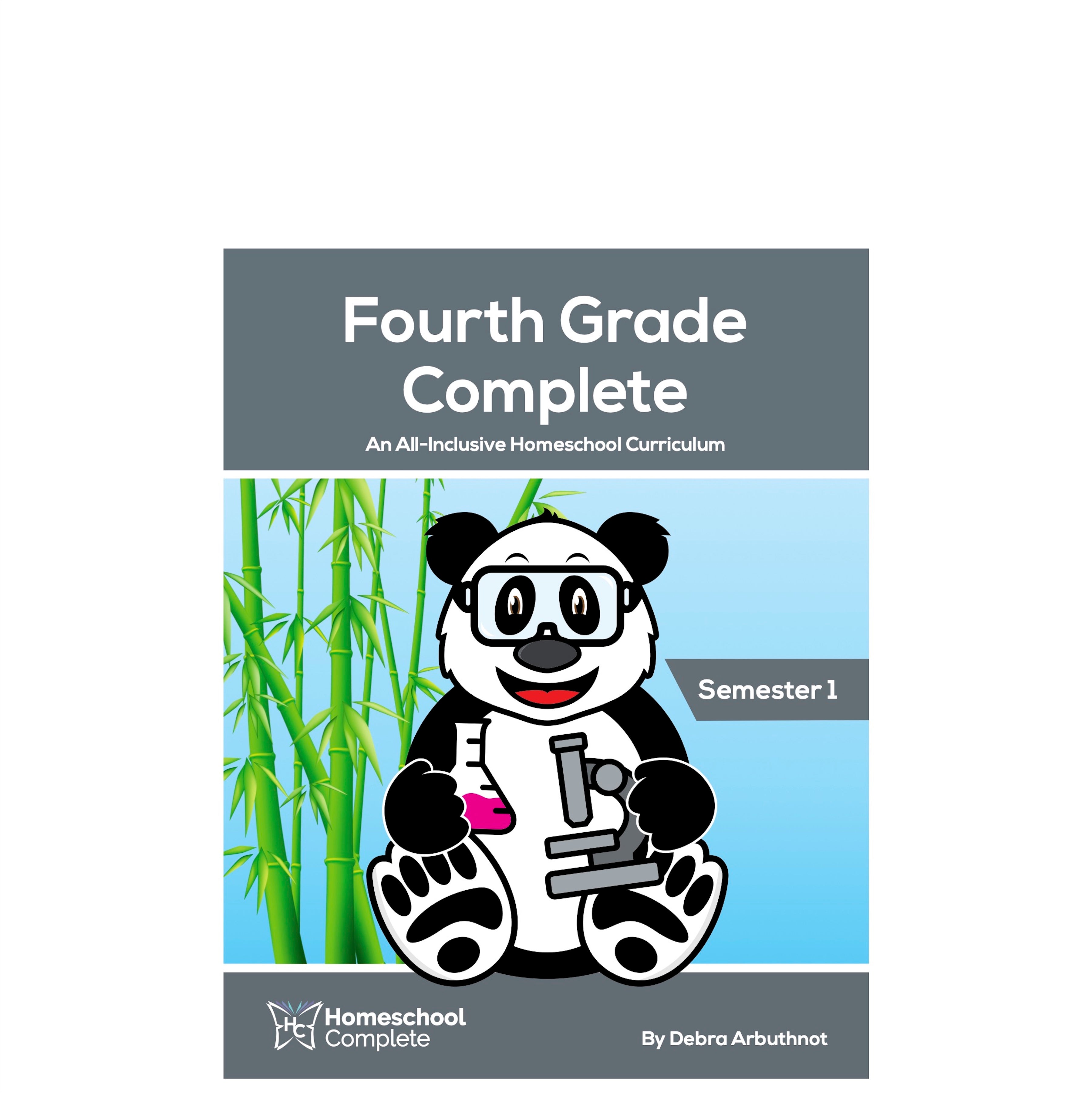 Fourth Grade Complete Teacher's Manual & Workbook Semester One: Download (Faith-Based)